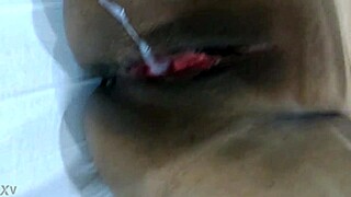 Married woman from Manaus shares an intimate moment with her partner in their home