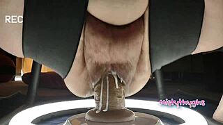hey bbw mistythyghs why not try this sex chair for a creamy cunt massage compilation?