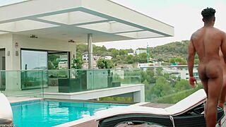 exotic babe slurps bbc, takes deep doggystyle pounding