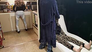 dont get caught fucking the doll while mom cooks breakfast