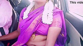 Indian housewife seduces car driver with dirty Telugu talks