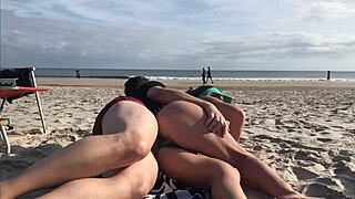 she said getting a dick in my ass on public beach was unexpected