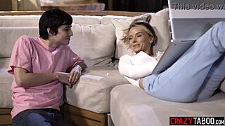 big tits milf stepmom pristine edge fucks her big cock stepson and enjoys his hard dick