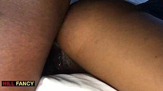 in this scene, a teen ebony girl with a perfect ass gets fucked by a monster cock