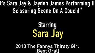 it's sara jay with her big ass and tits, getting fingered and licked by horny girlfriend