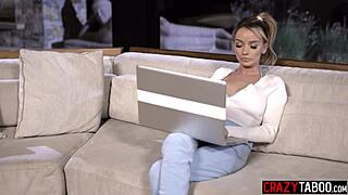 big tits milf stepmom pristine edge fucks her big cock stepson and enjoys his hard dick