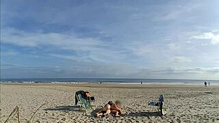 she said getting a dick in my ass on public beach was unexpected