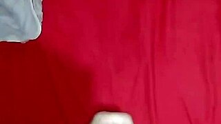 Little white guy jerks off his tattooed cock