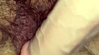 hairy bbw milf gets fisted and squirts all over the place