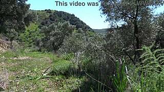 Voyeur Flees as Hairy Pussy Pisses Publicly