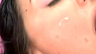 lela star takes dick till her teen face is covered in cum, oh god!