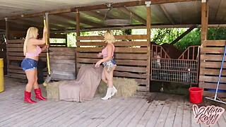 Naughty Cowgirls Nina Kayy Ride Big Black Cocks!