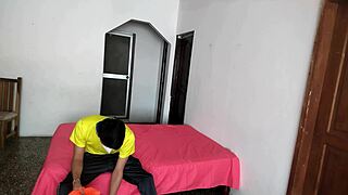 unfaithful woman calls neighbor to fuck her next to him 😈