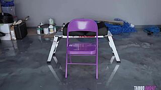 cory chase dressed as harley quinn in handcuffs