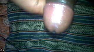 my mallu guy's oily cock cums all over