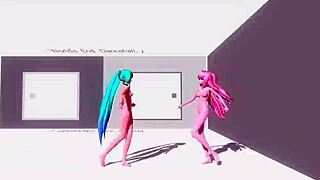 hatsune miku and luka worlds end dancehall project diva nude mod full nude