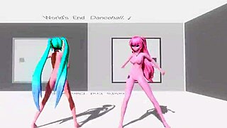 hatsune miku and luka worlds end dancehall project diva nude mod full nude