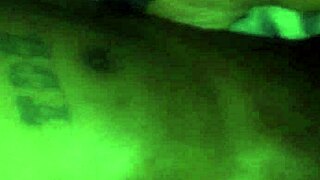 bbw rides in reverse cowgirl position on big black cock