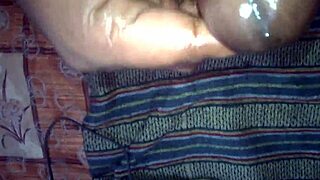 my mallu guy's oily cock cums all over