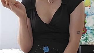 Gorgeous Trans Gf Dildos Her Fat Ass And Cums For You - Ass To Mouth