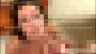 She humiliates slave with jerk off instructions while shaking boobs