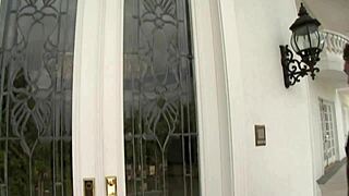 Doggy fucking milf kayla carrera bent over in heels.