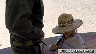 Sweet Paisley Parker detained for blowjob?