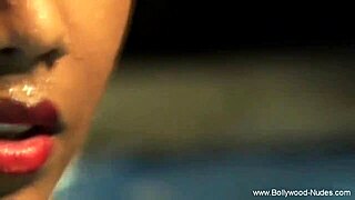 beautiful indian girl dances and poses