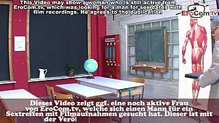 Hey, this German student is having a threesome at the university! 😏