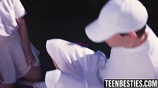 big tits besties have a foursome pov session after licking pussy