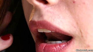 brunette teen lesbian fists stepmom's ass