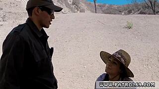 Sweet Paisley Parker detained for blowjob?