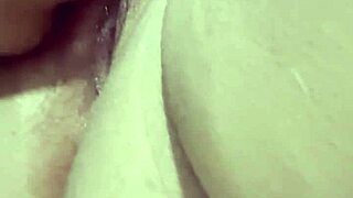 Intensely licking the pussy of a mature Latina housewife in the gym.