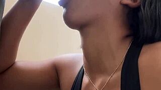 Amateur Couple Enjoys BBC Deepthroat And Face Fucking Outdoors