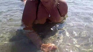 wet big boobs getting sucked by toy in public 😍