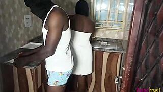 Kitchen assistant turns to erotic fuck and oiled