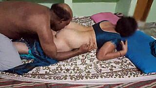 Hot and sexy wife enjoying sex with boyfriend while licking juicy pussy