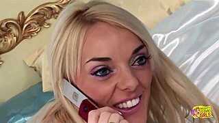 Gorgeous Blonde Babe Seduces Lesbian Neighbor For Passionate Scissoring Session