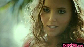 Blonde teen discovers first pussy play on cam, feeling nervous excitement and gentle touches