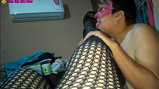Intense Lingerie High Heels Fishnet Footjob