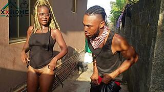 Jasmine Candy, The Slutty Neighbor, Had Quick Sex Outdoors Behind The Windows