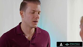 This lucky guy scores a naughty nuru massage from hot milf and sexy stepbae! 😏💦