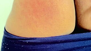 Big ass takes dildo in asshole?