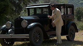 natasha marley gets big cock outdoors in fishnets and heels