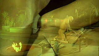 Blonde milf fucked outdoors?