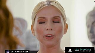 This lucky guy scores a naughty nuru massage from hot milf and sexy stepbae! 😏💦