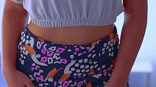 Desi College Girl Teases With Skirt Masturbation Session