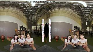 naughty america - sexy babes kyler quinn paige owens tag team a gym stud