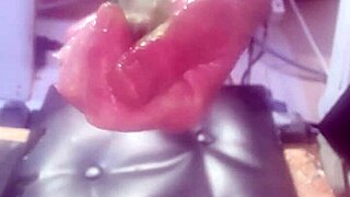 I slide a huge bottle deep into my ass, feeling every inch as I masturbate alone.