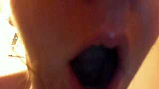 Nicoletta explores mouth soap fetish solo